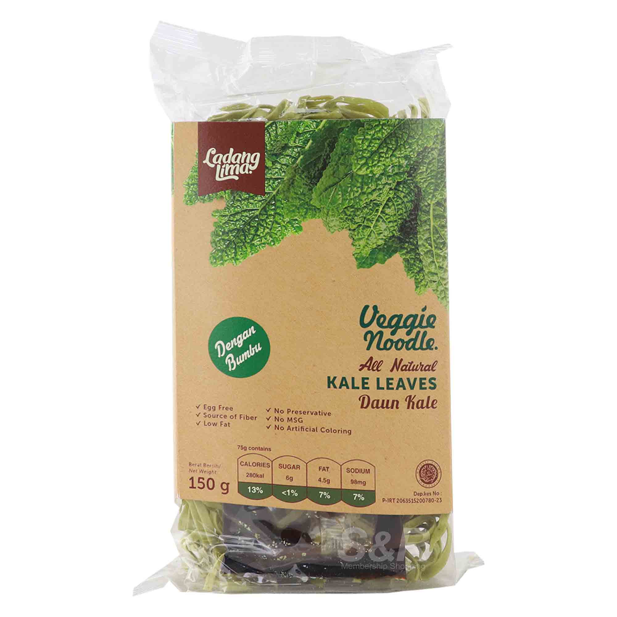 Ladang Lima All-Natural Kale Leaves Veggie Noodle 150g